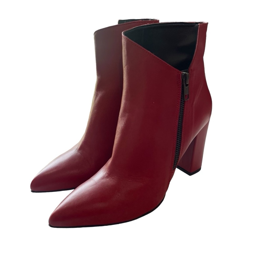 Formentini Red Heeled Boots 39 EUC